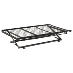 Best Furniture Outlet - Coaster - Eden Metal Twin Pop Up Trundle Bed Black - 1137