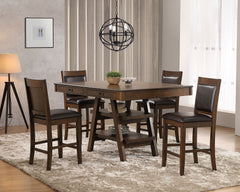 Best Furniture Outlet - Coaster - Dewey 5-piece Rectangular Dining Table Set Walnut - 115208-S5