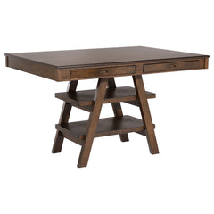 Best Furniture Outlet - Coaster - Dewey Rectangular 60-inch Counter Height Dining Table Walnut - 115208