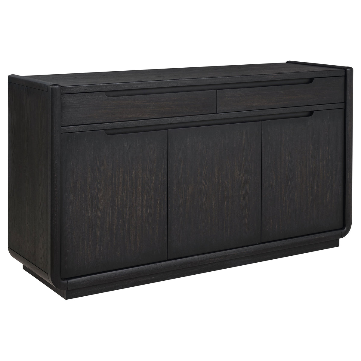 Best Furniture Outlet - Coaster - Leandro 2-drawer Dining Sideboard Server Burnished Black - 115395