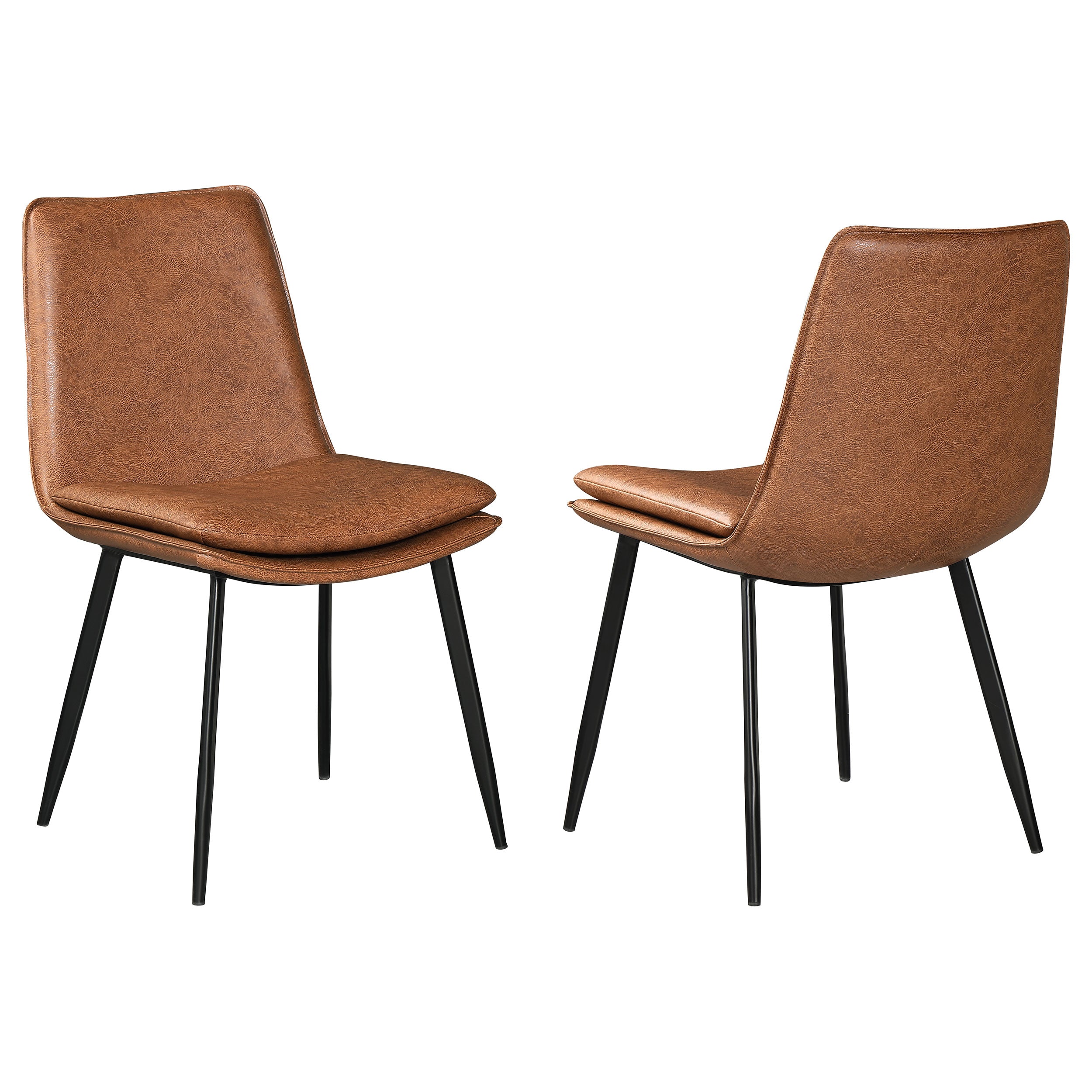 Best Furniture Outlet - Coaster - Ortega Upholstered Dining Side Chair Coffee (Set of 2) - 115472
