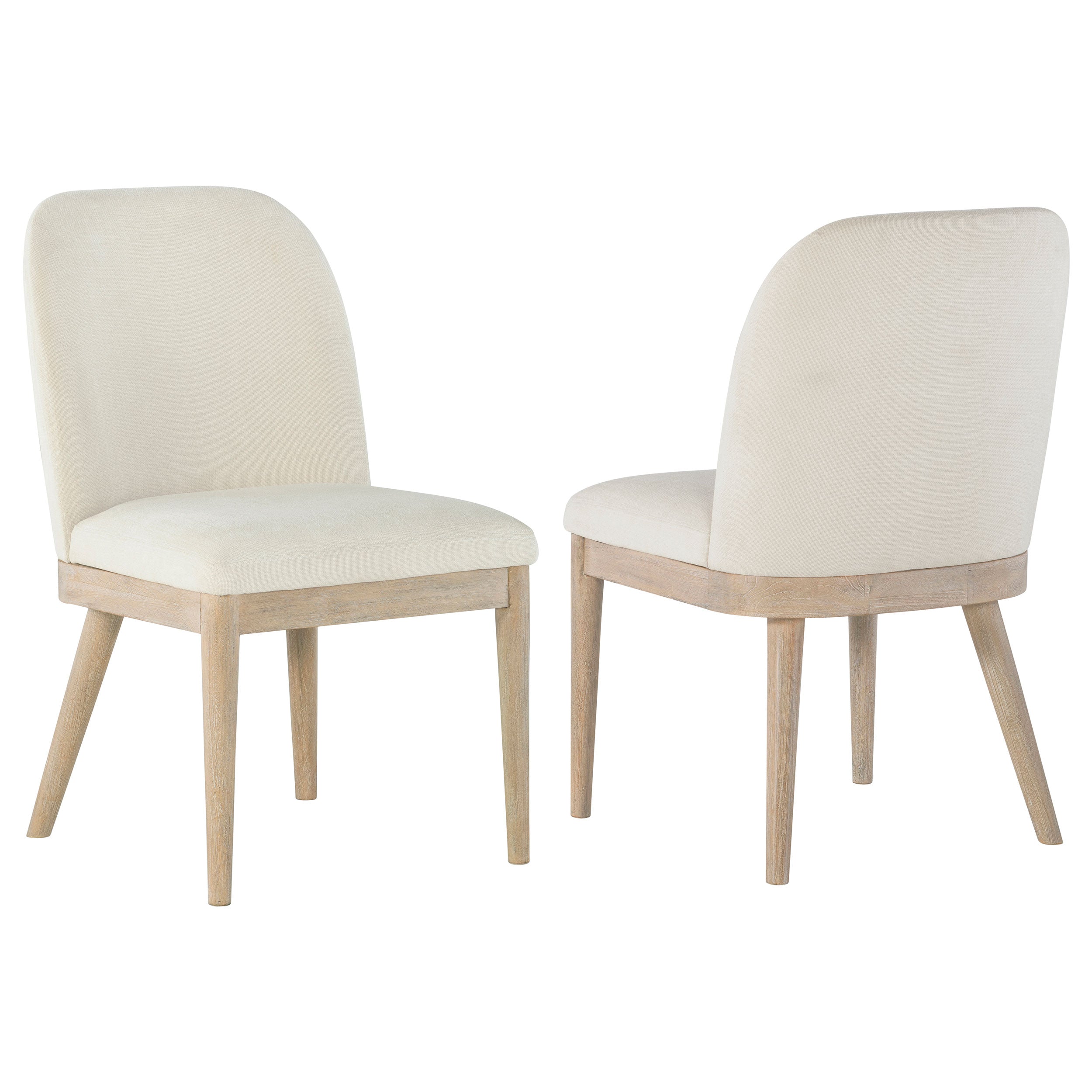 Best Furniture Outlet - Coaster - Solano Upholstered Dining Side Chair Beige (Set of 2) - 115502