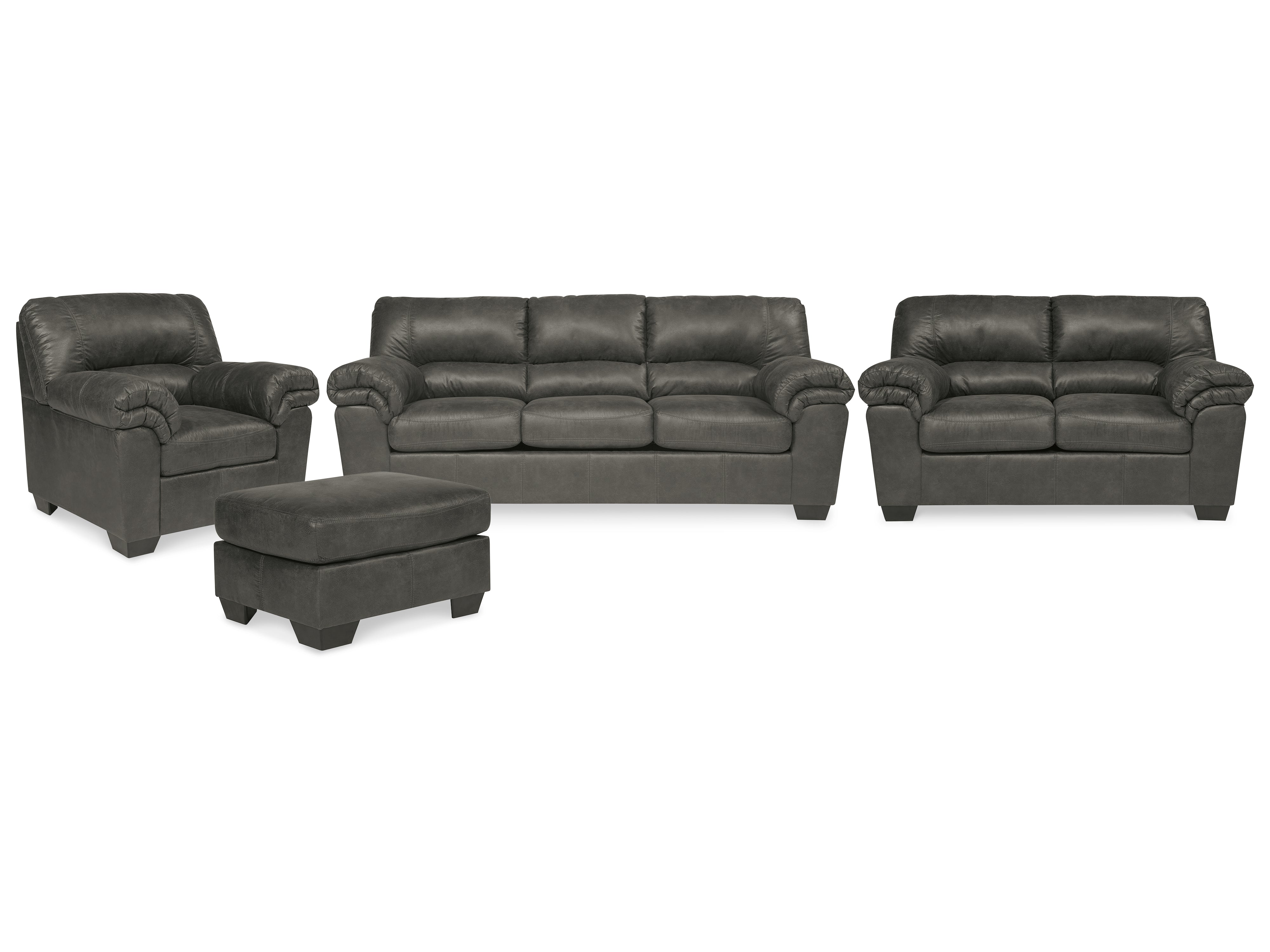 Best Furniture Outlet - Ashley Furniture - Bladen Sofa, Loveseat, Chair and Ottoman - Sofa, Loveseat, Chair and Ottoman - 12021U5