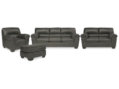 Best Furniture Outlet - Ashley Furniture - Bladen Sofa, Loveseat, Chair and Ottoman - Sofa, Loveseat, Chair and Ottoman - 12021U5