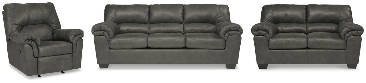 Best Furniture Outlet - Ashley Furniture - Bladen Sofa, Loveseat and Recliner - Sofa, Loveseat and Recliner - 12021U6