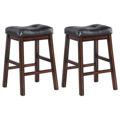 Best Furniture Outlet - Coaster - Donald Upholstered Counter Stool Cappuccino (Set of 2) - 120519