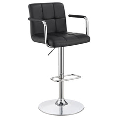 Best Furniture Outlet - Coaster - Palomar Adjustable Height Bar Stool Black and Chrome - 121095