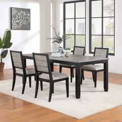 Best Furniture Outlet - Coaster - Elodie 5-piece Rectangular Extension Leaf Dining Set Black - 121221-S5