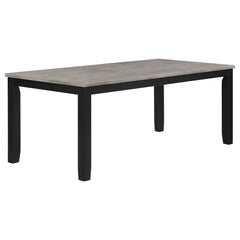 Best Furniture Outlet - Coaster - Elodie Rectangular 78-inch Extension Leaf Dining Table Black - 121221