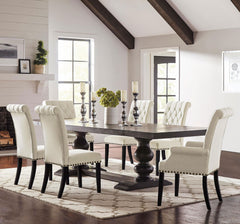 Best Furniture Outlet - Coaster - Phelps 7-piece Rectangular Dining Table Set Distressed Noir - 121231-S7