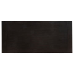 Phelps 123-inch Extension Leaf Dining Table Distressed Noir