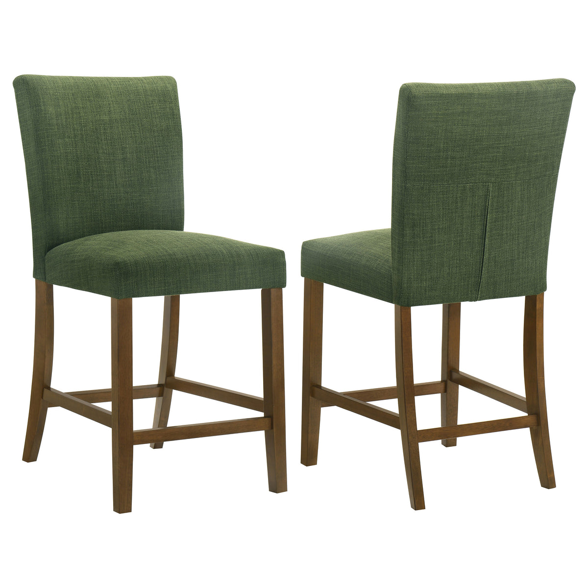 Best Furniture Outlet - Coaster - Paxton Upholstered Counter Height Dining Chair Green (Set of 2) - 122179GRN