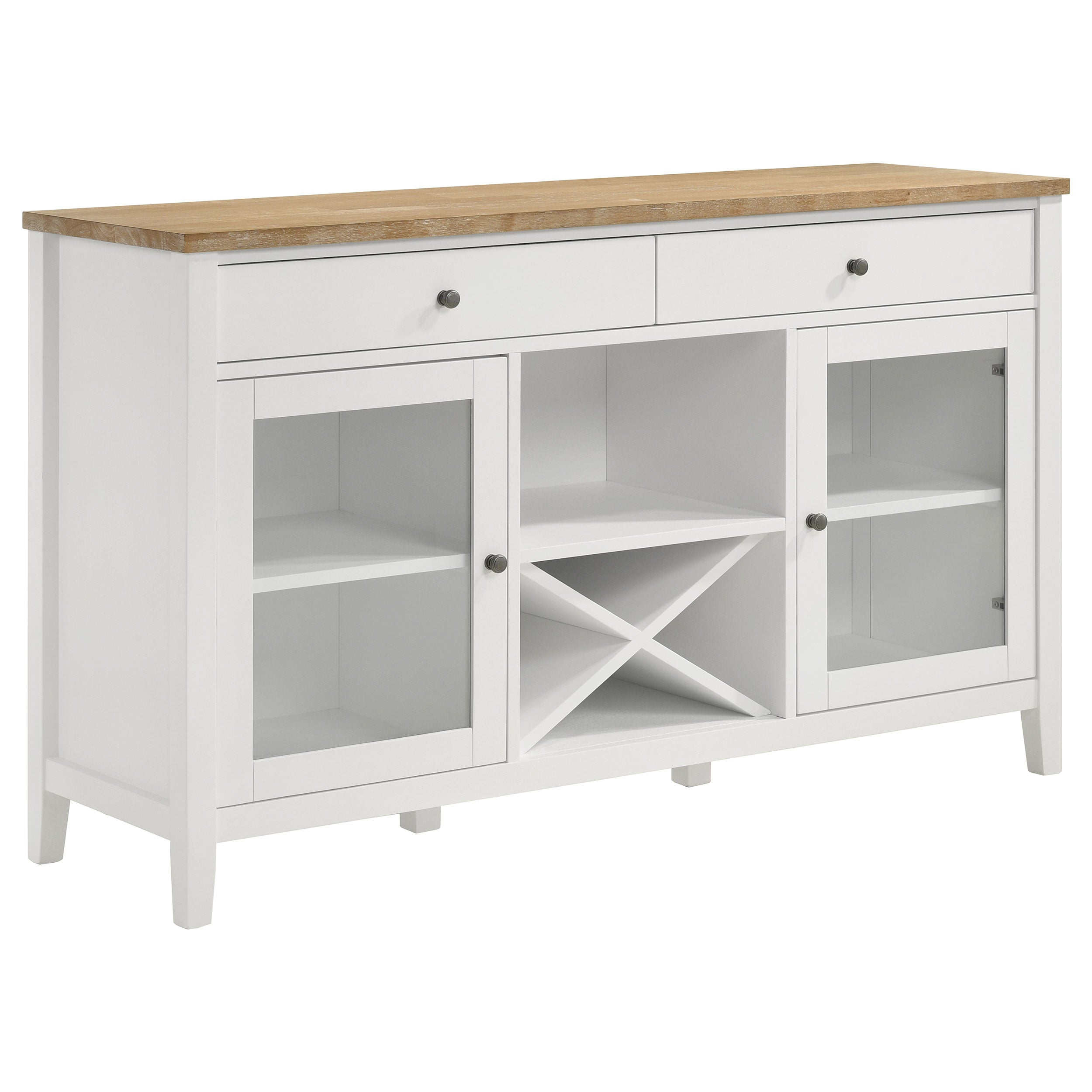 Best Furniture Outlet - Coaster - Hollis 2-door Dining Sideboard Buffet Storage Cabinet White - 122245