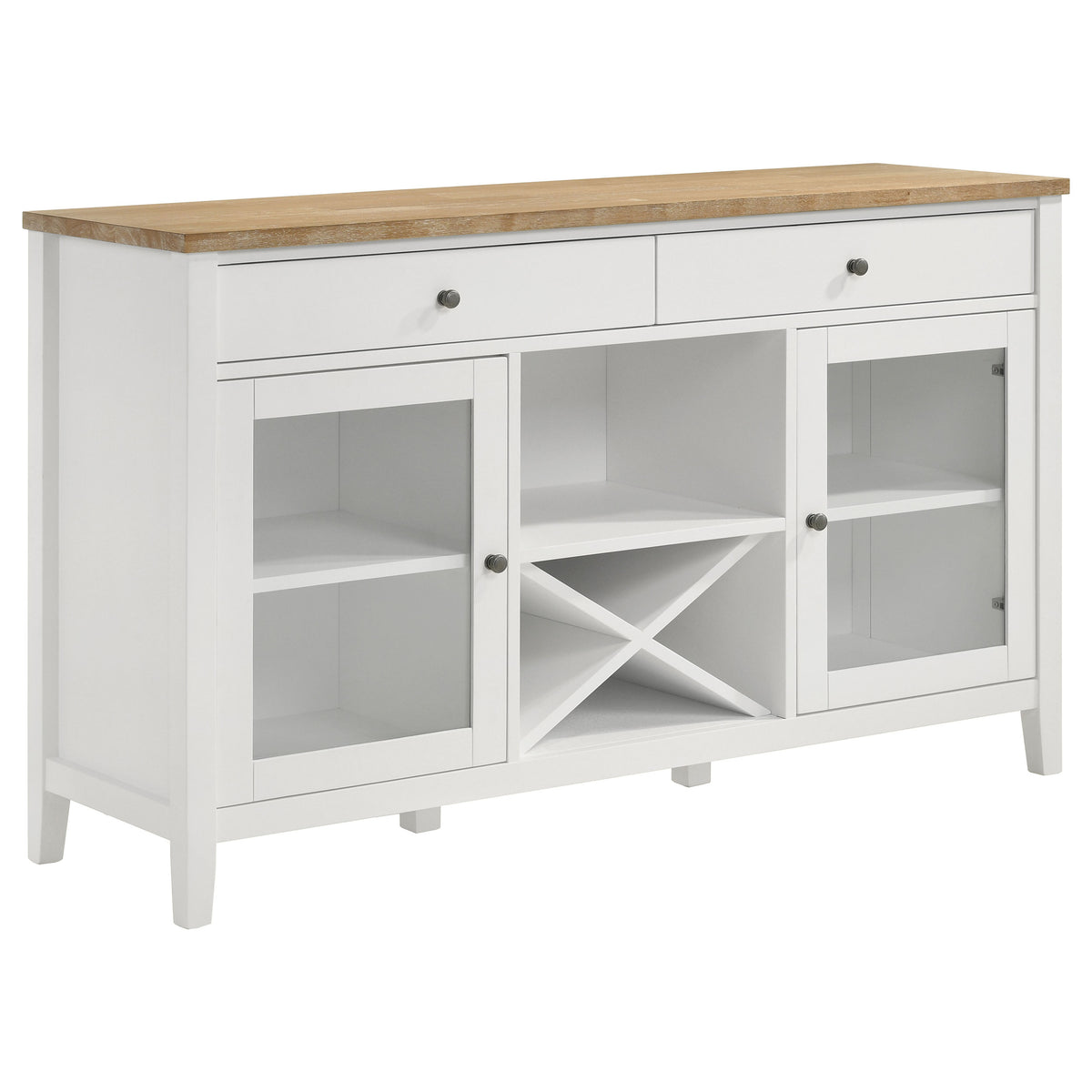 Best Furniture Outlet - Coaster - Hollis 2-door Dining Sideboard Buffet Storage Cabinet White - 122245