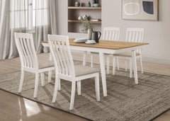 Best Furniture Outlet - Coaster - Nogales 5-piece Rectangular Dining Table Set Off White - 122301-S5
