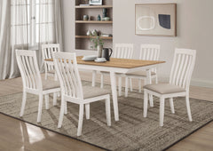 Best Furniture Outlet - Coaster - Nogales 7-piece Rectangular Dining Table Set Off White - 122301-S7