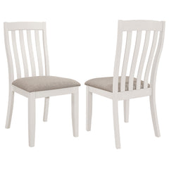 Best Furniture Outlet - Coaster - Nogales Wood Dining Side Chair Off White (Set of 2) - 122302