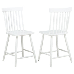 Best Furniture Outlet - Coaster - Andrews Windsor Counter Height Dining Side Chair White (Set of 2) - 122509WHT