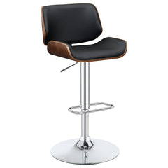 Best Furniture Outlet - Coaster - Folsom Upholstered Adjustable Bar Stool Black and Chrome - 130502