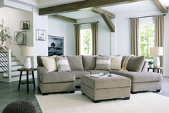 Best Furniture Outlet - Ashley Furniture - Creswell 2-Piece Sectional with Ottoman - 2-Piece Sectional with Ottoman - 15305U1