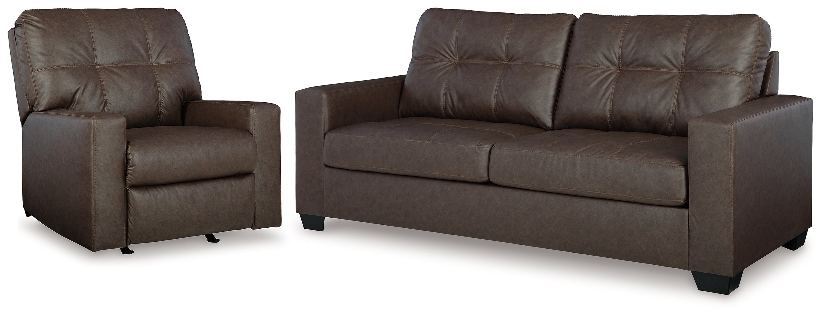 Best Furniture Outlet - Ashley Furniture - Barlin Mills Sofa and Recliner - Sofa and Recliner - 17003U3