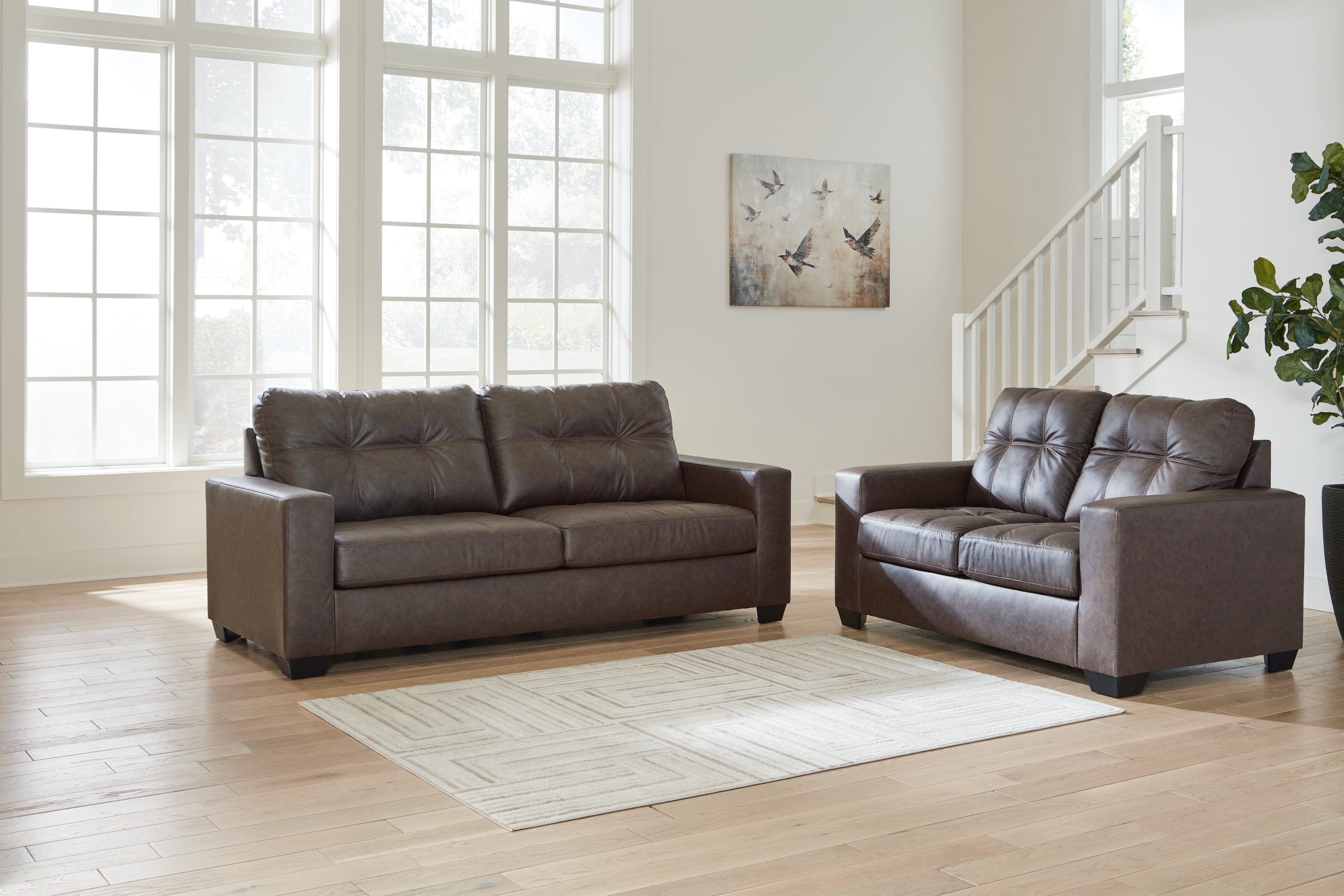 Best Furniture Outlet - Ashley Furniture - Barlin Mills Sofa and Loveseat - Sofa and Loveseat - 17003U1