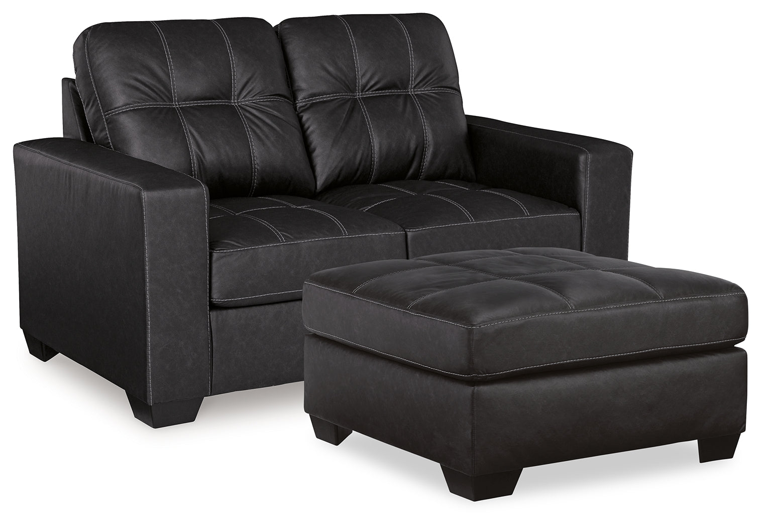 Best Furniture Outlet - Ashley Furniture - Barlin Mills Loveseat and Oversized Ottoman - Loveseat and Oversized Ottoman - 17004U3