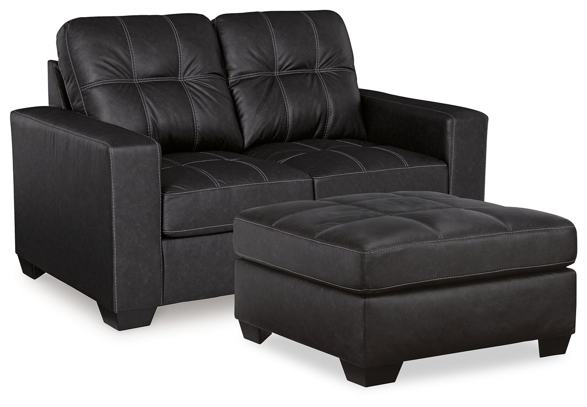 Best Furniture Outlet - Ashley Furniture - Barlin Mills Loveseat and Oversized Ottoman - Loveseat and Oversized Ottoman - 17004U3