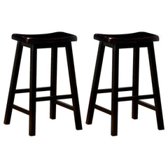 Best Furniture Outlet - Coaster - Durant Wood Backless Bar Stool Black (Set of 2) - 180029