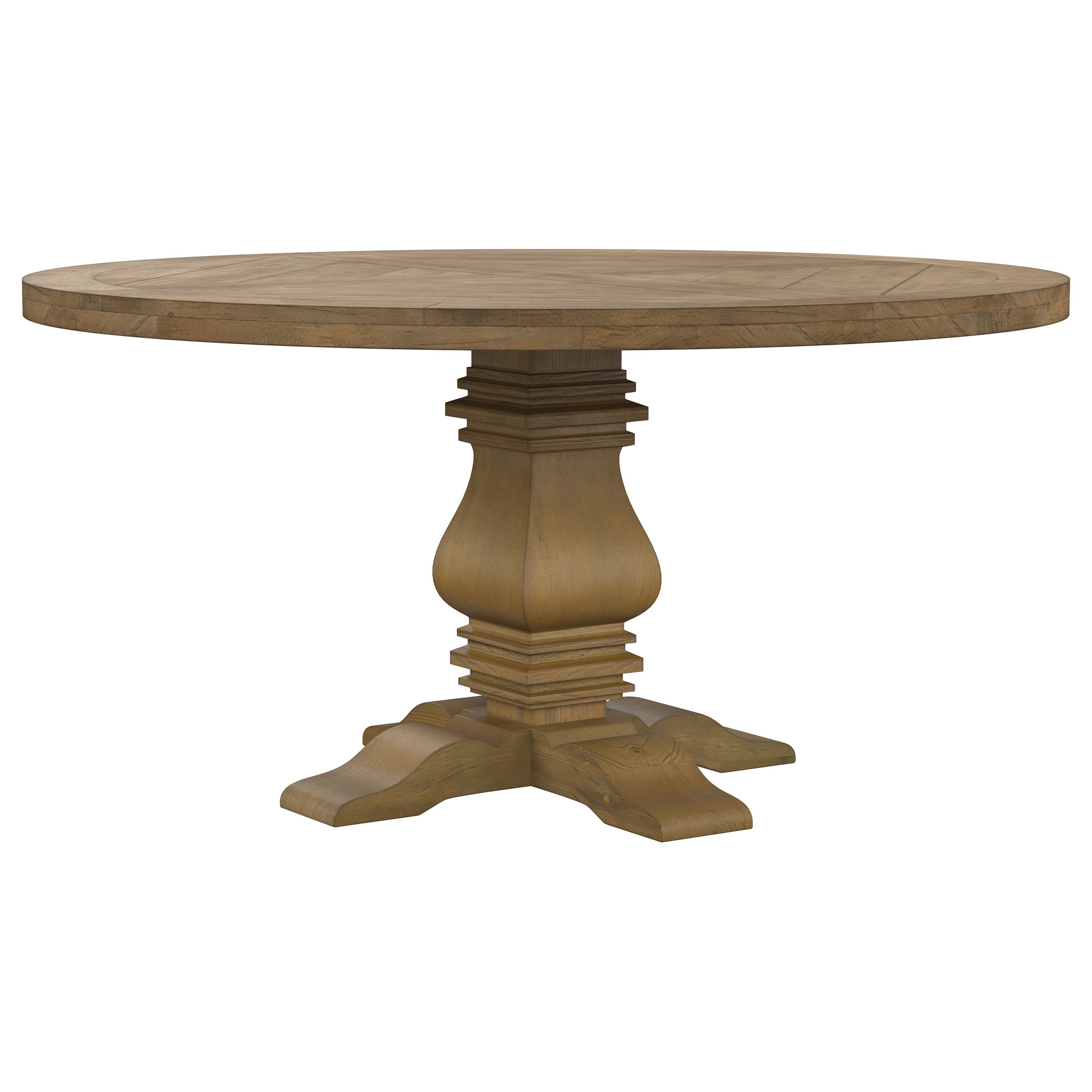 Best Furniture Outlet - Coaster - Florence Round 60-inch Wood Dining Table Rustic Honey - 180200