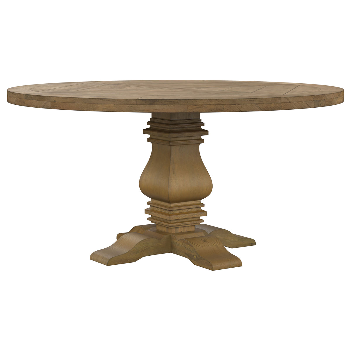 Best Furniture Outlet - Coaster - Florence Round 60-inch Wood Dining Table Rustic Honey - 180200
