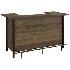 Best Furniture Outlet - Coaster - Bellemore Freestanding Home Bar Wine Cabinet Rustic Oak - 182104