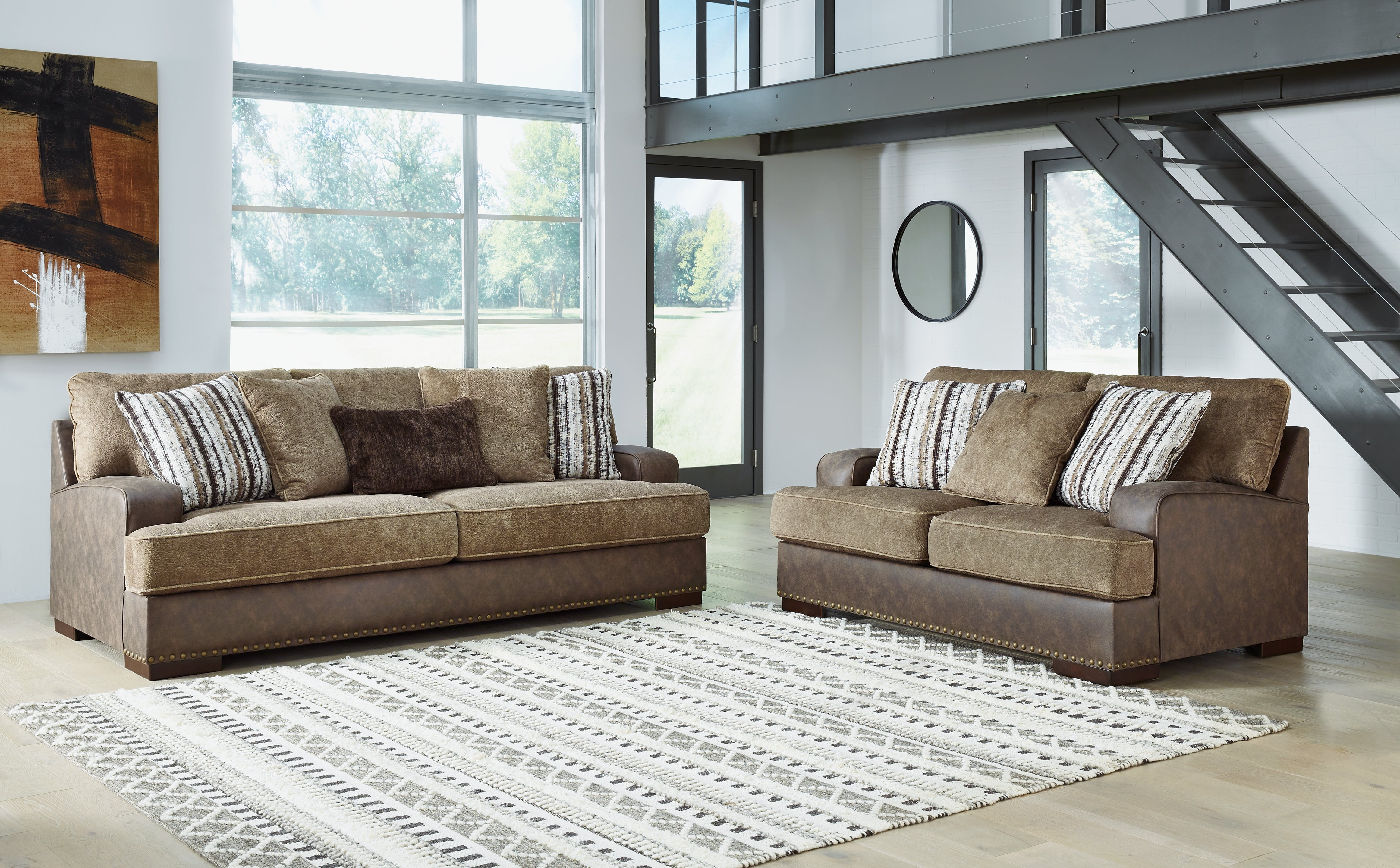 Best Furniture Outlet - Ashley Furniture - Alesbury Sofa and Loveseat - Sofa and Loveseat - 18704U1