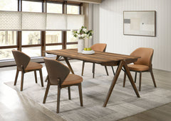 Best Furniture Outlet - Coaster - Randolph 5-piece Smart Top Rectangular Dining Set Sheesham and Brown - 192521-S5
