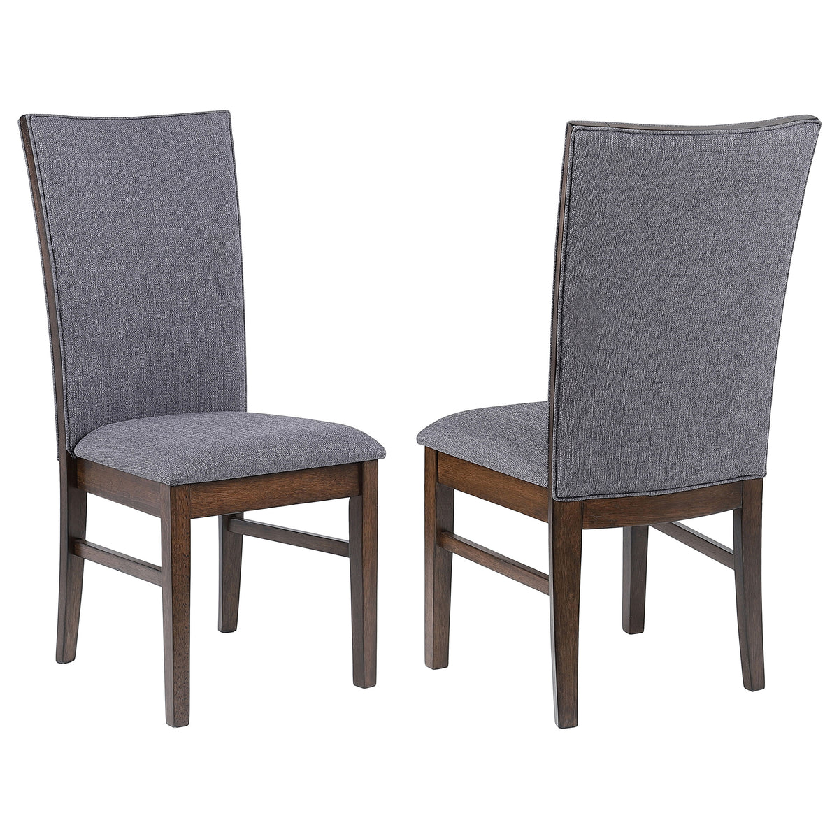 Best Furniture Outlet - Coaster - Sherwood Upholstered Dining Side Chair Grey (Set of 2) - 193592