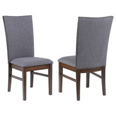 Best Furniture Outlet - Coaster - Sherwood Upholstered Dining Side Chair Grey (Set of 2) - 193592