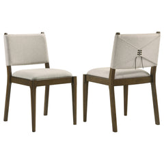 Best Furniture Outlet - Coaster - Ottowa Upholstered Dining Side Chair Brown (Set of 2) - 193662