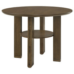 Best Furniture Outlet - Coaster - Ottowa 47-inch Round Counter Height Dining Table Brown - 193668