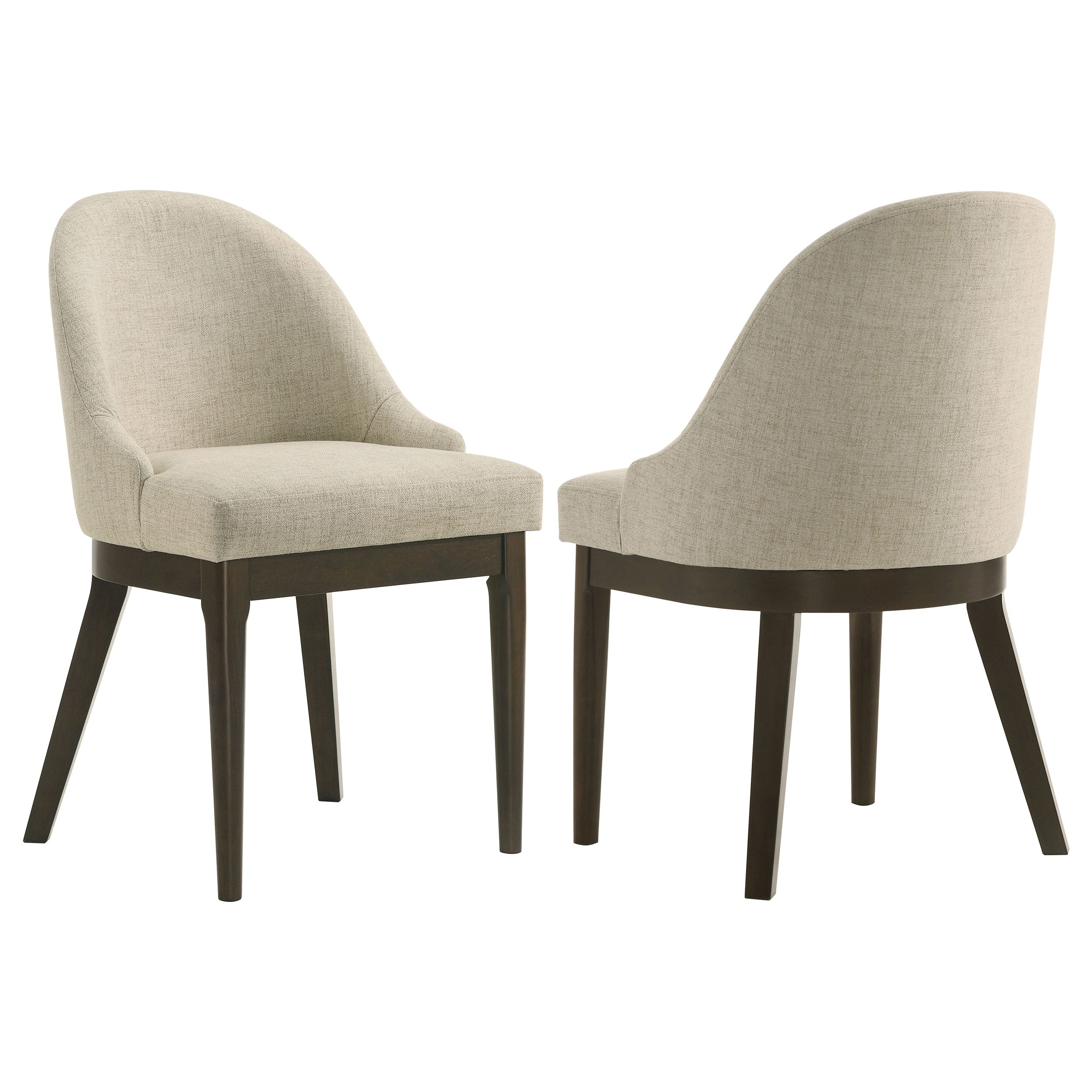 Best Furniture Outlet - Coaster - Reseda Upholstered Dining Side Chair Beige (Set of 2) - 193672