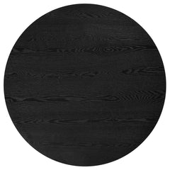 Hamlyn 5-piece Round Wood Dining Set Wheat and Black