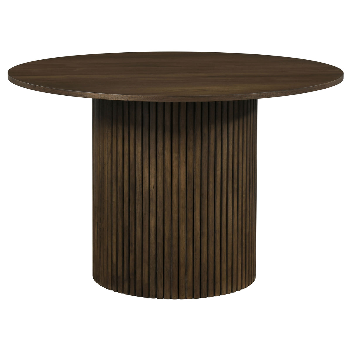 Best Furniture Outlet - Coaster - Hamlyn 47-inch Round Wood Dining Room Table Walnut - 193930WAL