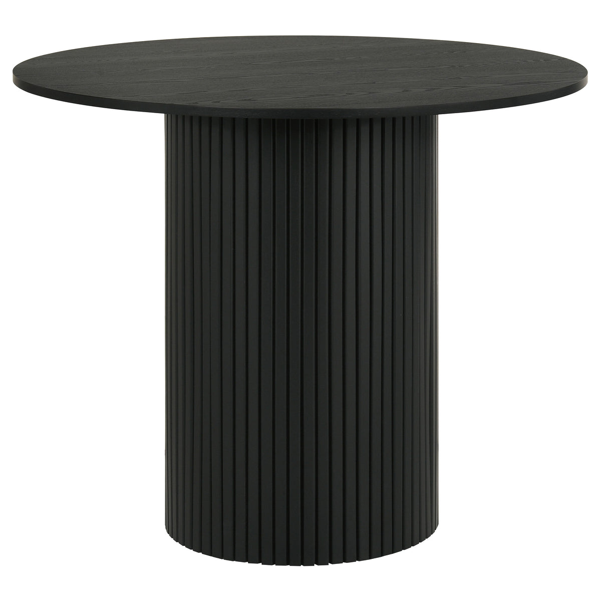 Best Furniture Outlet - Coaster - Hamlyn 43-inch Round Wood Counter Height Dining Table Black - 193938BLK