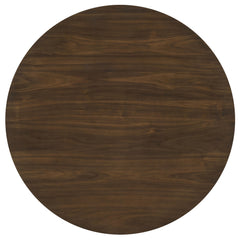 Hamlyn 43-inch Round Wood Counter Height Dining Table Walnut