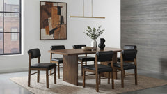 Best Furniture Outlet - Coaster - Decker 7-piece 82-inch Rectangular Dining Set Black and Walnut - 193951WAL-S7C