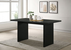 Decker 70-inch Rectangular Wood Counter Height Dining Table Black
