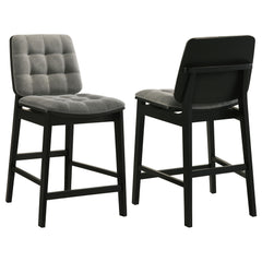 Best Furniture Outlet - Coaster - Redbridge Upholstered Counter Chair Grey and Black (Set of 2) - 193969BLK