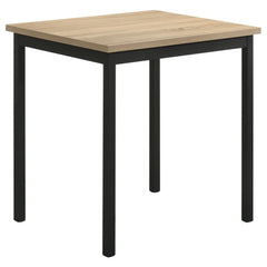 Best Furniture Outlet - Coaster - Garza Space Saving Rectangular Dining Table Greige Oak - 193980