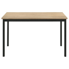 Garza 5-piece Rectangular Dining Table Greige Oak