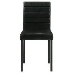Garza Upholstered Dining Side Chair Black (Set of 4)