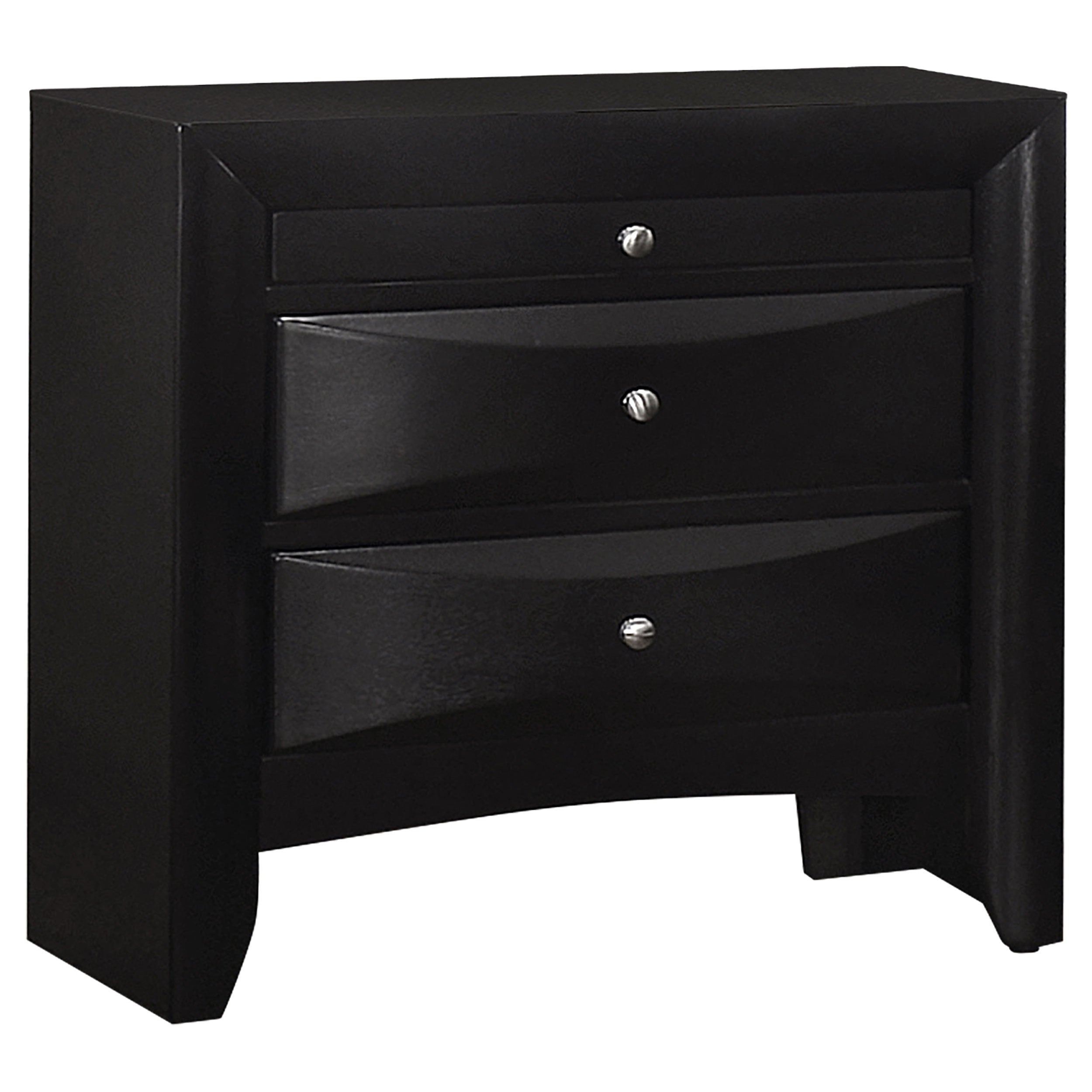 Best Furniture Outlet - Coaster - Briana 2-drawer Nightstand Black - 200702